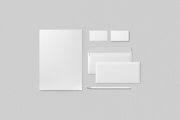 Blank business branding paper mockups