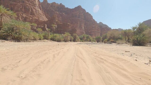Offroad Drive Through Wadi Disah, Tabuk Region, Saudi Arabia
