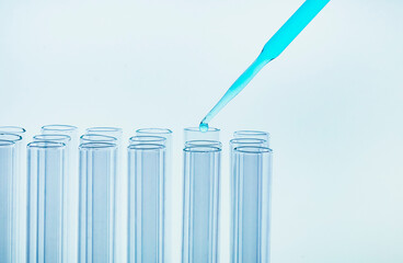 Biochemistry glass test tube apparatus