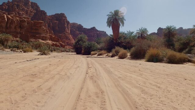 Offroad Drive Through Wadi Disah, Tabuk Region, Saudi Arabia
