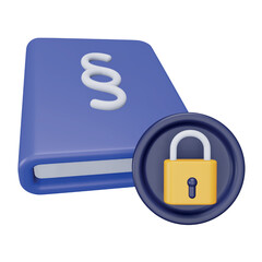 Secret testimony 3d rendering isometric icon.