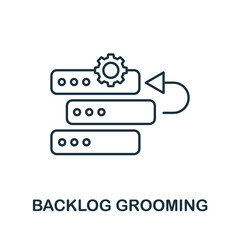 Backlog Grooming icon. Simple element from agile method collection. Filled Backlog Grooming icon for templates, infographics and more