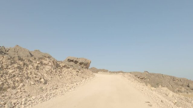 Driving At The Fazayat Beach, Salalah, Oman
