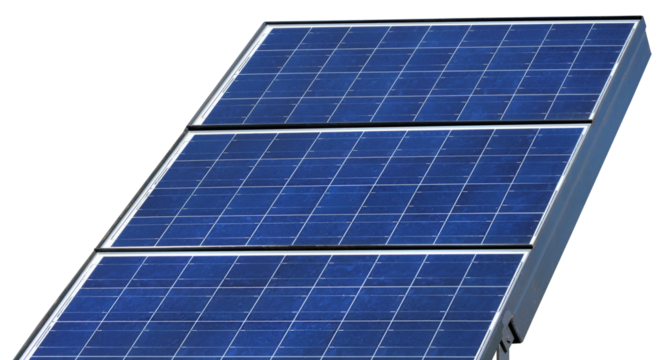 Solar panel isolated
