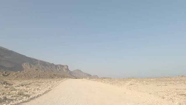 Driving At The Fazayat Beach, Salalah, Oman