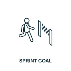 Sprint Goal icon. Simple element from agile method collection. Filled Sprint Goal icon for templates, infographics and more