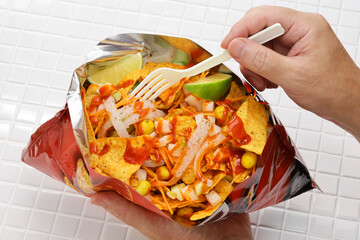 Dorilocos is a Mexican antojito (street food).
