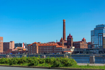 St. Petersburg, view across the Bolshaya Nevka River