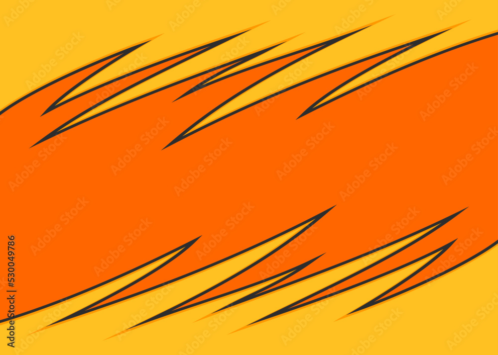 Poster abstract background with curved spikes pattern and with some copy space area
