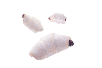 powdered cookies with jam isolated