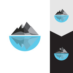 Mountain icon Logo Template Vector illustration design