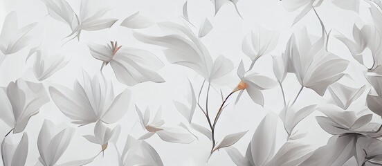 Light beautiful floral digital pattern.