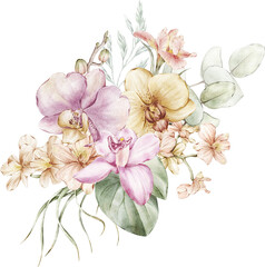 Watercolor Floral Bouquet