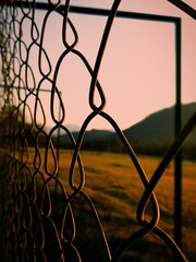 rusty fence