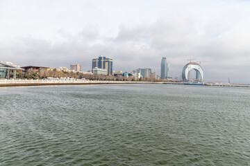 Panoramic view. Baku city, Azerbaijan.