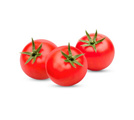 Fresh tomatoes isolsted on white background