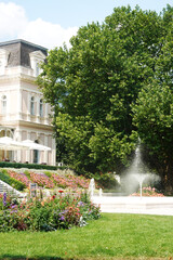 A resort park in Bad Ischl, Austria	