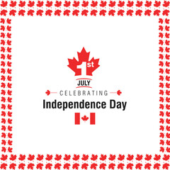 Happy Canada Day greeting card 2023