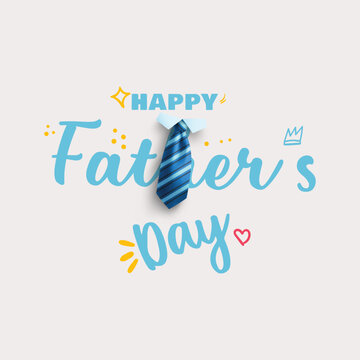 HAPPY FATHER'S DAY . Vector illustration.