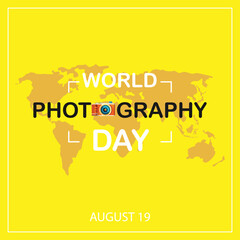 World Photography Day vector illustration. august 19.