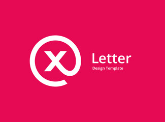 Letter X logo icon design template elements