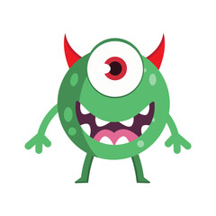 Vector Illustration Halloween Monster Character