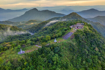 BEAUTIFUL LANDSCAPE PHOTOGRAPHY OF HAI VONG DAI VIEW POINT, TOP OF BACH MA NATIONAL PARK, HUE,...