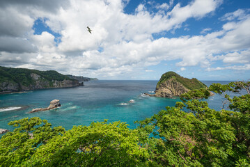 黄金岬から宝島 積丹ブルーの絶景