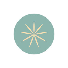 Retro vintage Christmas icon, design for highlights of instagram, blogs, stickers, postcards