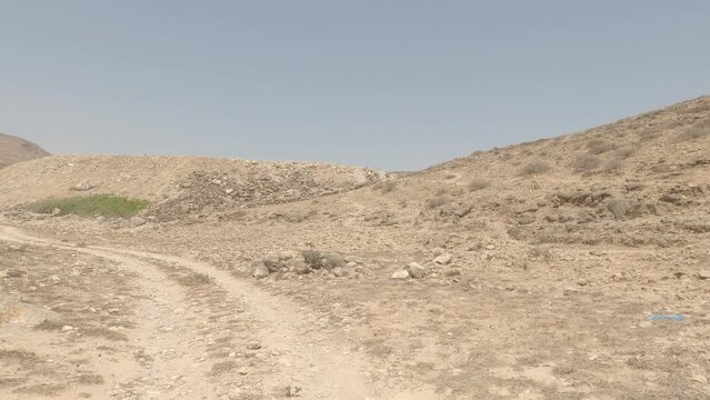 Offroad Through A Wadi in Oman