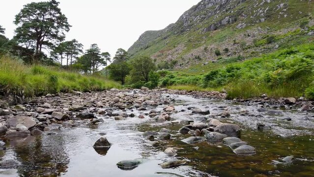 River and Lough Veagh in Glenveagh National Park, County Donegal - Republic of Ireland