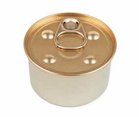 Canned tin isolated on a white background