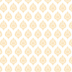 Thai pattern background of flower element. Asian traditional art design.