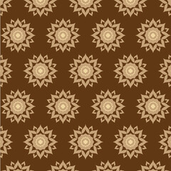 Thai pattern background of flower element. Asian traditional art design.