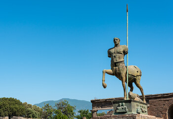 Centaur statue in Pompeii