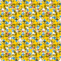 yellow seamless pattern