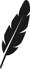 Bird feather icon silhouettes