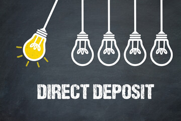 Fototapeta premium direct deposit 