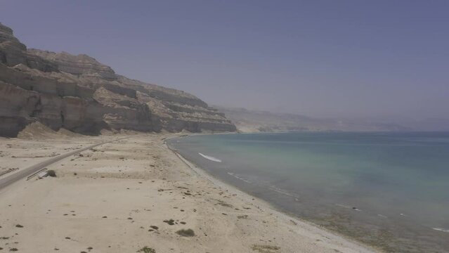 Aerial, Coastline At Hasik, East Coast, Oman