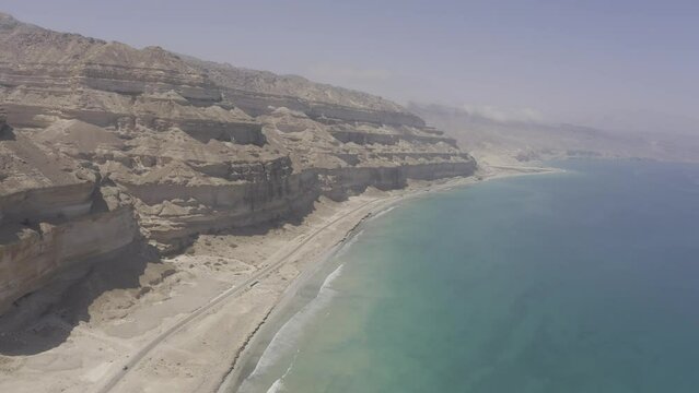 Aerial, Coastline At Hasik, East Coast, Oman