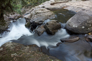 natureza, cachoeira, verde, água, correnteza, 