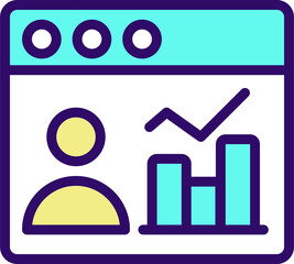 Data cleaning RGB color icon. Data mining technique. Prepare information processing. Isolated vector illustration. Simple filled line drawing