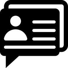 Client Chat Vector Icon