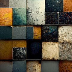 Modern abstract tile textures in a variety of colors