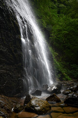 waterfall in the mountains