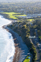 aerial view of beach