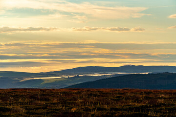 sunset in the mountains