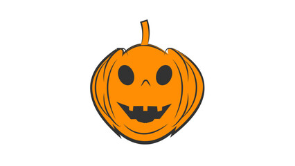 halloween pumpkin head