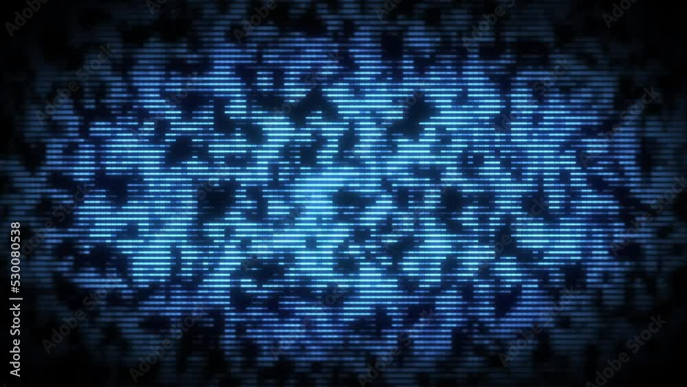 Poster digital technology led lights background loop/ 4k animation of an abstract wallpaper digital technol