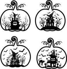 Pumpkin Halloween Svg Bundle
